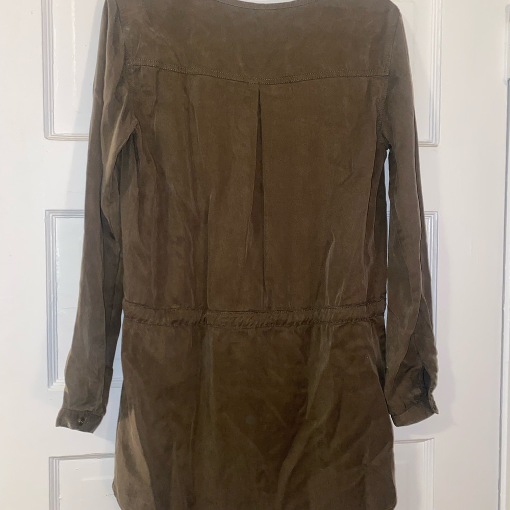 Olive Green Long Blouse